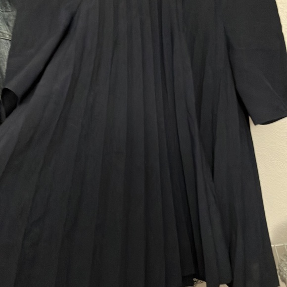 Navy short sleeve blouse - Picture 4 of 6